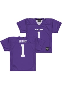 Wendell Gregory  Campus Ink K-State Wildcats Purple NIL Football Jersey