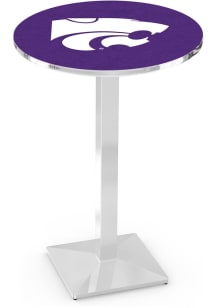 K-State Wildcats Chrome Square Base Pub Table