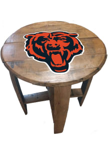Imperial Chicago Bears Oak Barrel Table Brown End Table