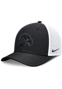 Nike Iowa Hawkeyes Rise Primary Structured Trucker Adjustable Hat - Black