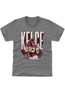Travis Kelce Kansas City Chiefs Youth Grey Dance Player Tee