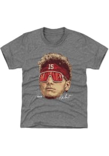 Patrick Mahomes Kansas City Chiefs Youth Grey Sunglasses Player Tee