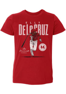 Elly De La Cruz Cincinnati Reds Toddler Red Card Short Sleeve Player T Shirt