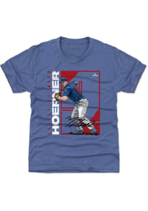 Nico Hoerner Chicago Cubs Youth Blue Stretch Player Tee