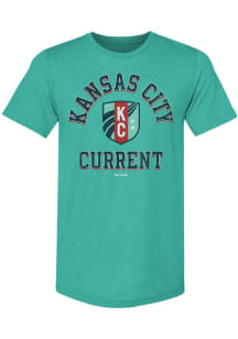 KC Current Teal Heart and Soul Short Sleeve Fashion T Shirt