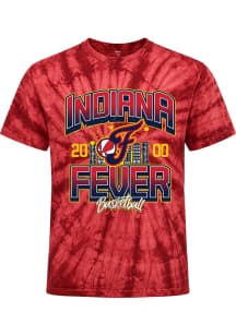 Indiana Fever Red Tie-Dye Short Sleeve Fashion T Shirt