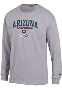 Champion Arizona Wildcats Grey Script Grandma Jersey Long Sleeve T Shirt
