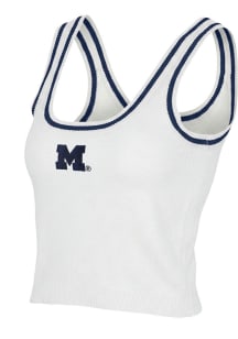 Michigan Wolverines Womens White Victory Tank Top