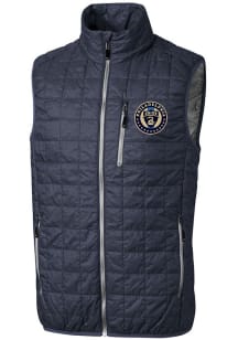 Cutter and Buck Philadelphia Union Mens Anthracite Rainier PrimaLoft Sleeveless Jacket