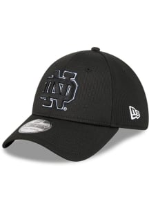 New Era Notre Dame Fighting Irish Mens Black DL Team Pop 39THIRTY Flex Hat
