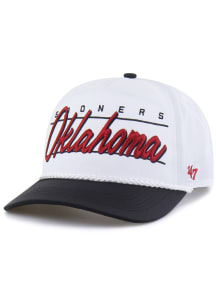 47 Oklahoma Sooners Brrr Condor Two-Tone Hitch Adjustable Hat - White