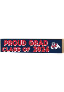 KH Sports Fan Fresno State Bulldogs Class of 2026 Block Sign - Red