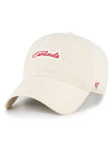 47 Arizona Cardinals White Rope Script Clean Up Womens Adjustable Hat