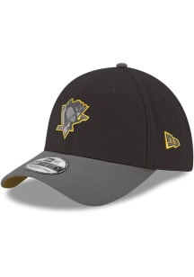 New Era Pittsburgh Penguins Mens Black Tonal Primary Logo 39THIRTY Flex Hat
