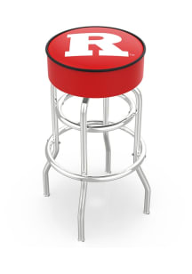 Rutgers Scarlet Knights Double-Ring Swivel Pub Stool - Black