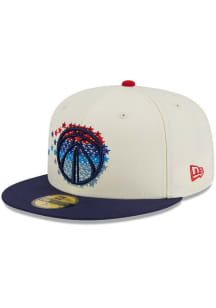 New Era Washington Wizards Mens White Star Trail 2T 59FIFTY Fitted Hat