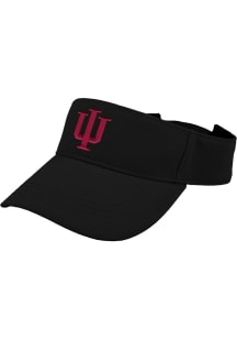 LogoFit Indiana Hoosiers Mens Black Slice Adjustable Visor