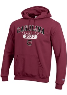 Champion South Carolina Gamecocks Mens Garnet Class of 2027 Powerblend Long Sleeve Hoodie