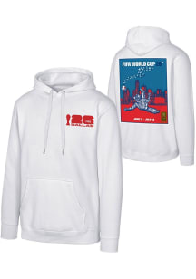 FIFA Dallas Mens White Host City Poster Long Sleeve Hoodie