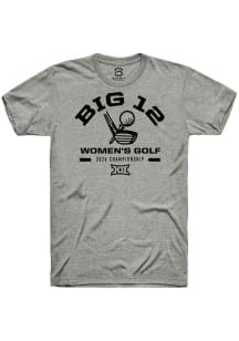 Summit Sportswear Big 12 Grey 2026 Women's Golf Championship Short Sleeve T Shirt