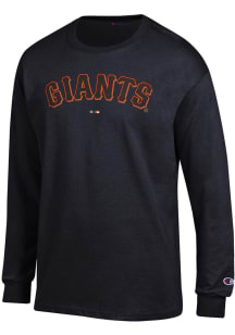 Champion San Francisco Giants Black Jersey Long Sleeve T Shirt