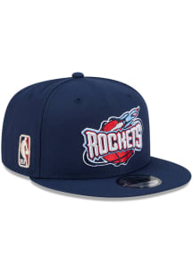 New Era Houston Rockets Navy Blue Hardwood Classic 9FIFTY Mens Snapback Hat