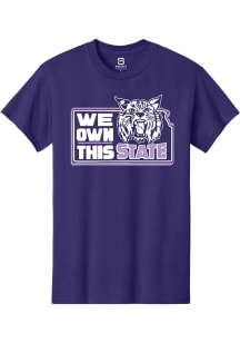 Summit Sportswear K-State Wildcats Purple We Own This State Short Sleeve T Shirt