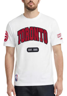 Pro Standard Toronto Raptors White City Arch Mash Up Short Sleeve T Shirt