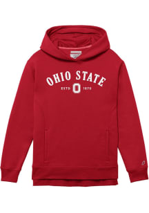 Ohio State Buckeyes Womens Red 1991 Hooded Sweatshirt