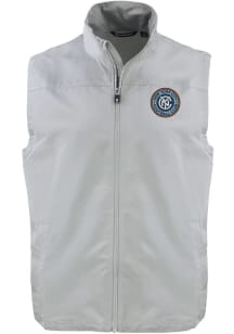 Cutter and Buck New York City FC Mens Grey Charter Sleeveless Jacket
