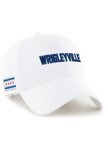 47 Wrigleyville Wrigleyville Flag Side Patch Clean Up Adjustable Hat - White