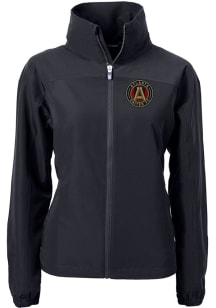 Cutter and Buck Atlanta United FC Womens Black Charter Eco Light Weight Jacket