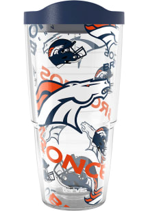 Denver Broncos 24oz AOP Tumbler - White