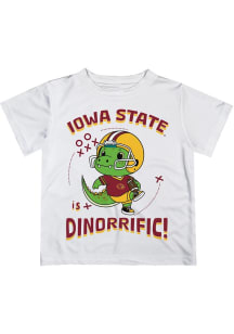 Vive La Fete Iowa State Cyclones Infant Dino-Riffic Short Sleeve T-Shirt White