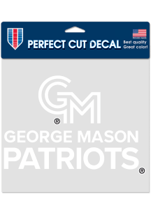 George Mason University 8x8 White Perfect Cut Auto Decal - Green