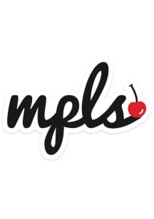 Minneapolis Cherry on Top Stickers - Black