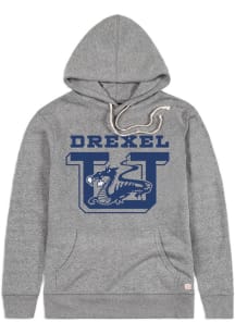 Homefield Drexel Dragons Mens Grey 1988 Logo Fashion Hood