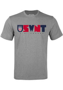 Levelwear USWNT Grey Richmond Full On Short Sleeve T Shirt