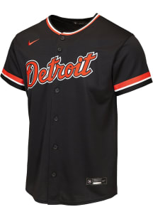 Nike Detroit Tigers Youth Navy Blue Alt 1 Baseline Blank Jersey