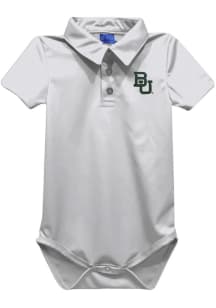 Vive La Fete Baylor Bears Baby White Team Short Sleeve One Piece Polo