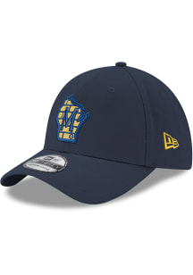 New Era Milwaukee Brewers Mens Navy Blue Alt State M 39THIRTY Flex Hat