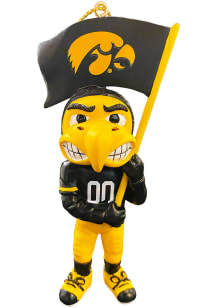 Iowa Hawkeyes Mascot Ornament - Black