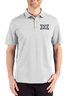 Cutter and Buck Big 12 Mens Ash Advantage Refresh Short Sleeve Polo