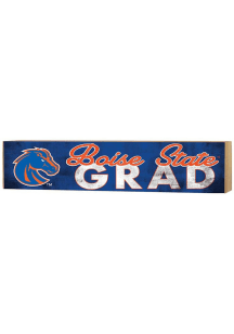 KH Sports Fan Boise State Broncos Grad graduation graphic Sign - Blue