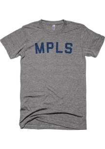Minneapolis Grey MPLS Short Sleeve Fashion T Shirt
