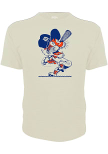 Paws  Dynasty Apparel Detroit Tigers Youth White Cooperstown Mascot Short Sleeve T-Shirt