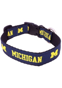 Michigan Wolverines Ribbon Pet Collar