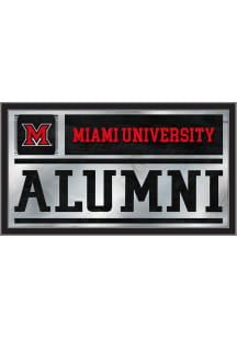 Miami RedHawks Alumni Hanging Back Bar Mirror