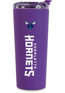 Charlotte Hornets Easy Grip Stainless Steel Tumbler - Purple