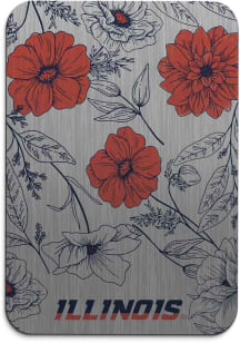 Illinois Fighting Illini Floral Mousepad